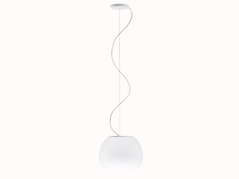 Blown glass pendant lamp | Lumi Mochi by Fabbian
