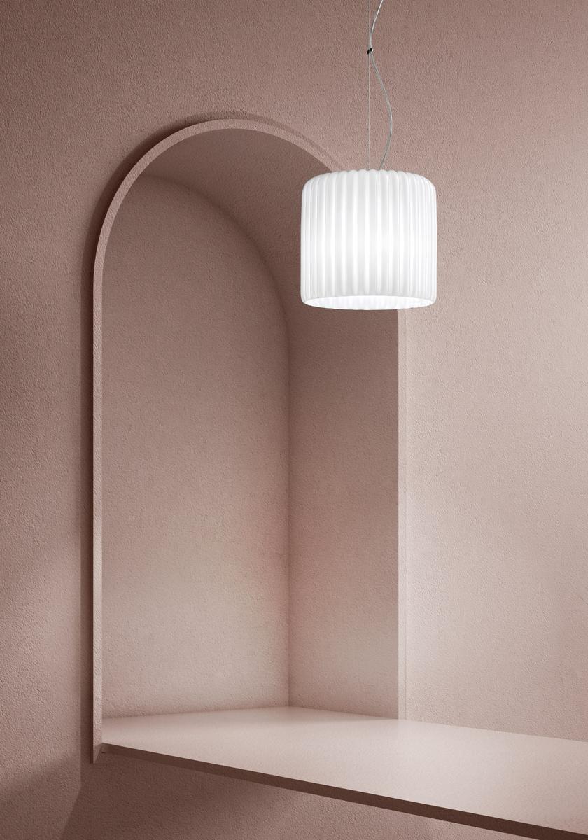 Glass pendant lamp | Mask by Sylcom