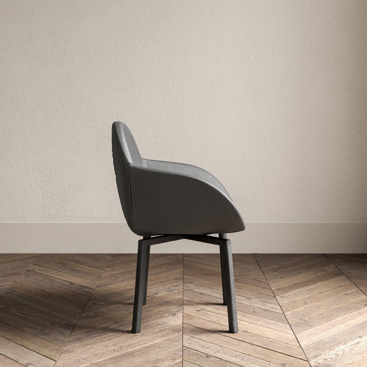 Swivel upholstered chair | Ten by Ozzio Italia