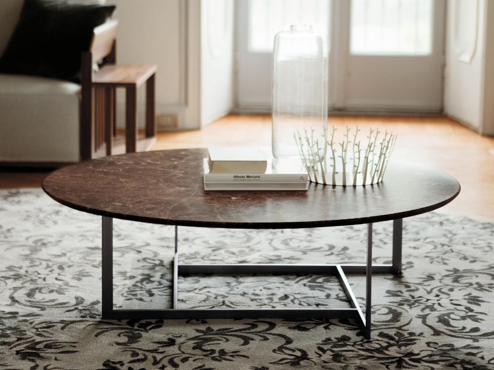 Round marble coffee table | Londra 5 by Porada