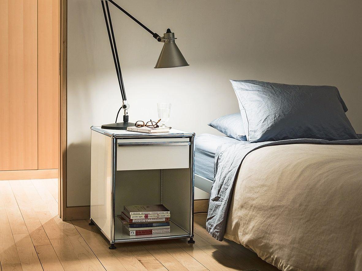 Bedside table with drawer | Haller Nightstand by USM