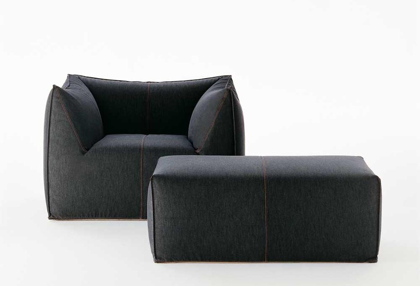 Fabric armchair with armrests | Le Bambole '07 by B&B Italia