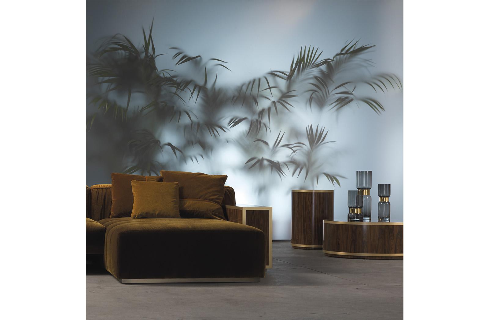 Low round wooden coffee table | Connor by Gianfranco Ferre Home