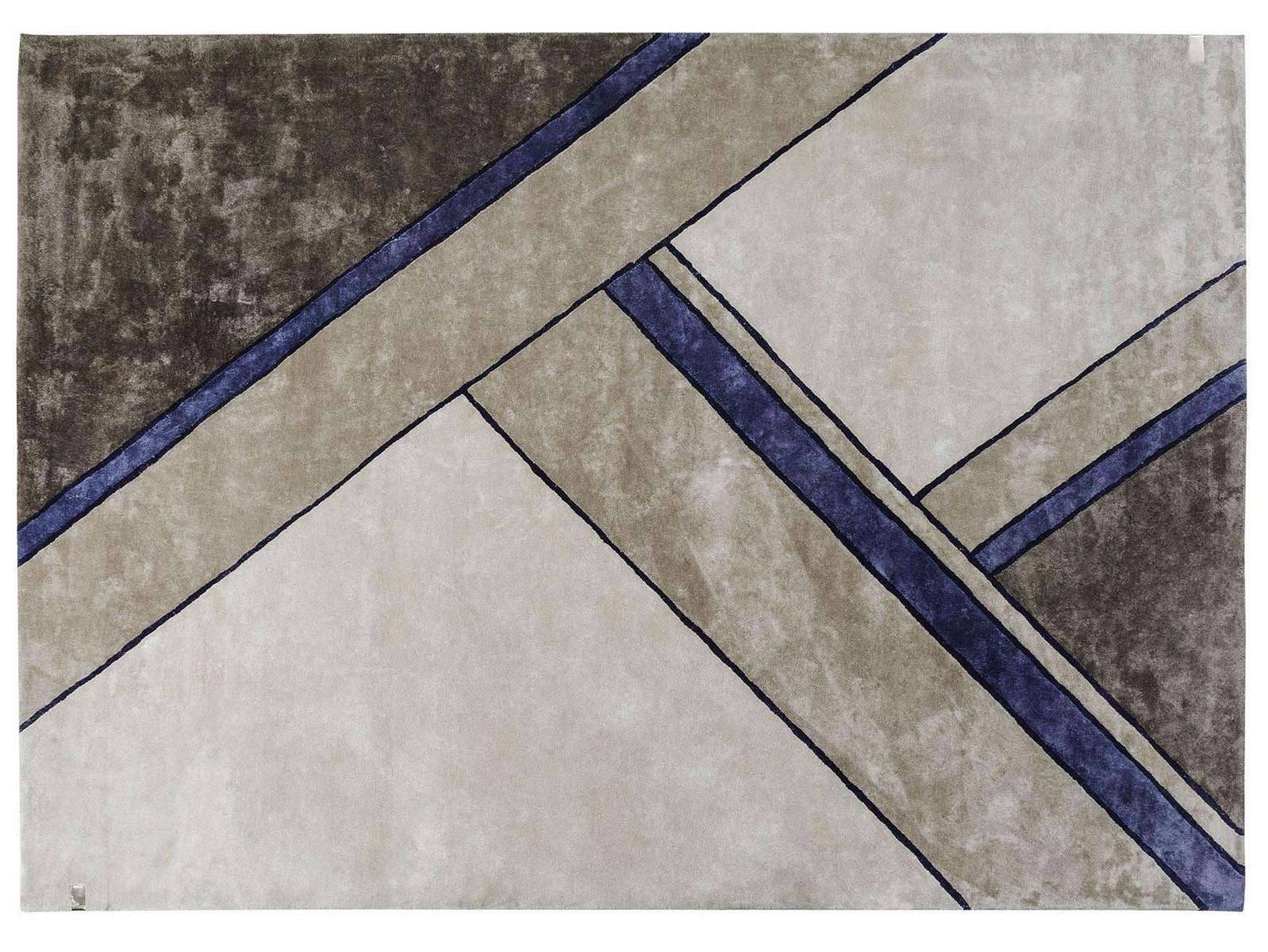 Handmade rug with geometric shapes | Madison by Turri