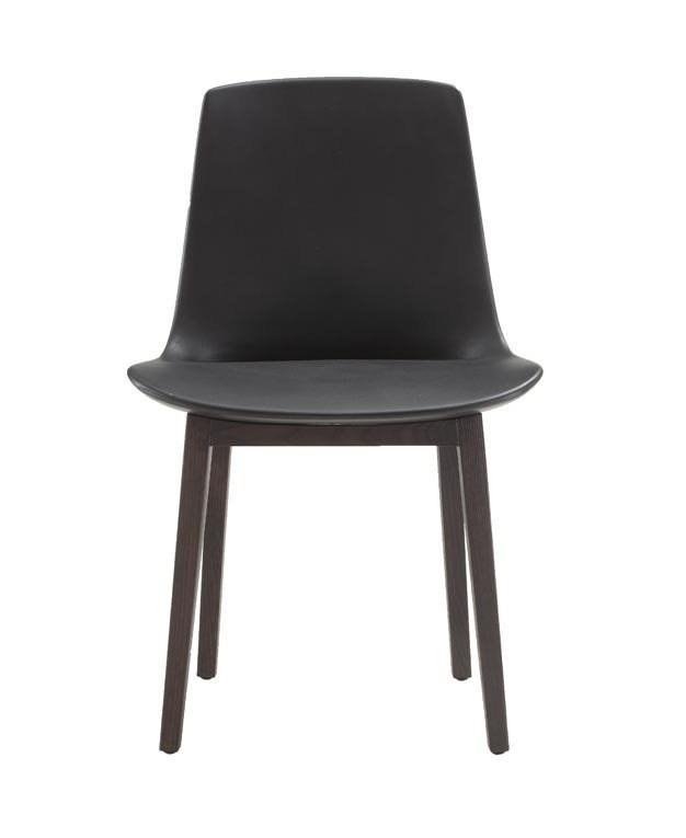 Upholstered leather chair | Ventura by Poliform