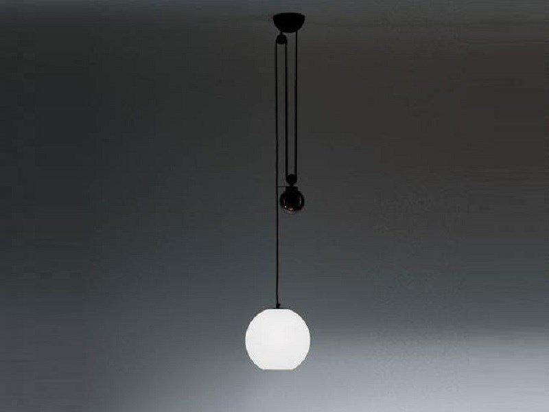 Direct light halogen pendant lamp | Aggregato Saliscendi Sfera by Artemide