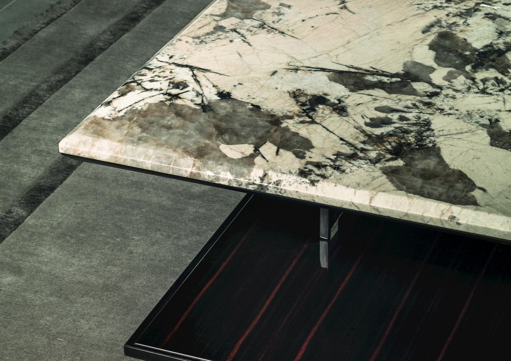 Rectangular stone coffee table | Walt by Longhi