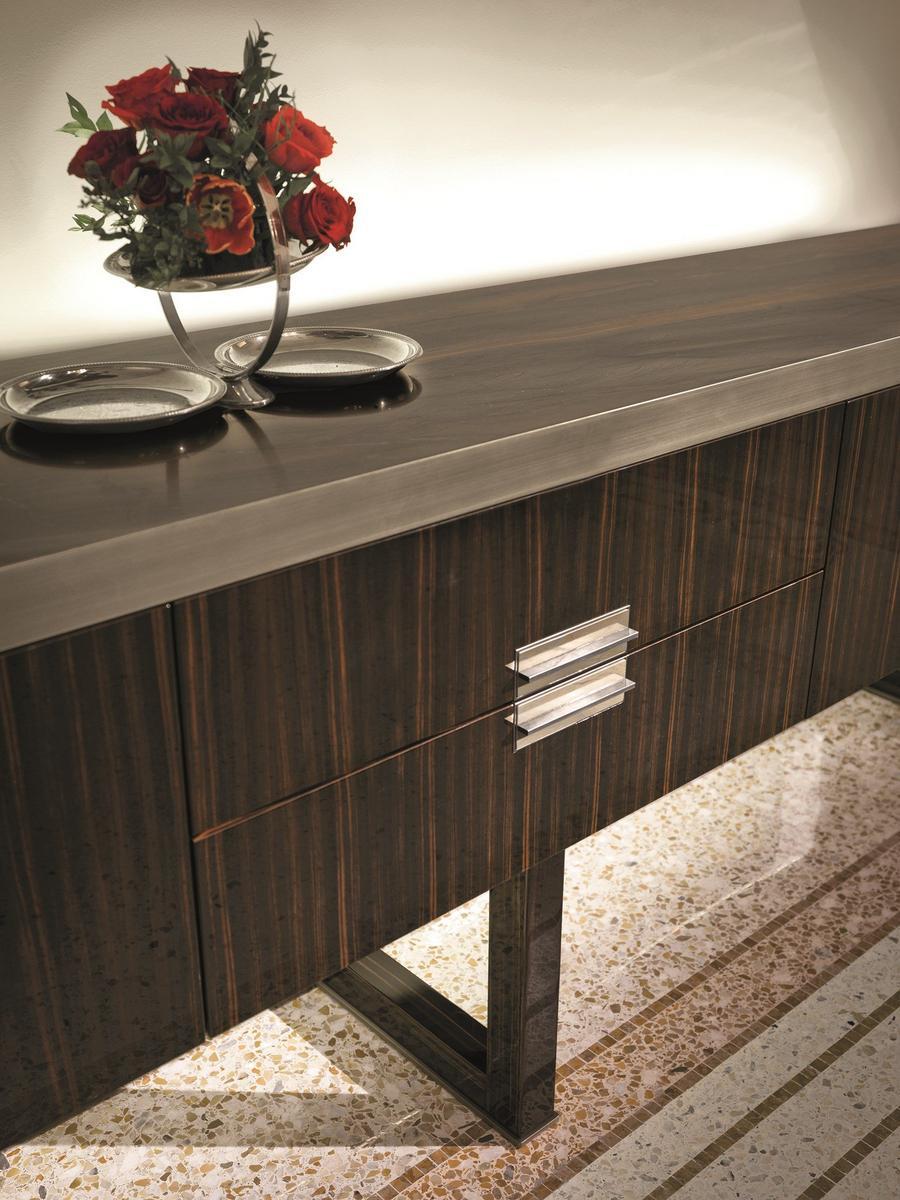 Modular metal sideboard with doors | Armand by Longhi