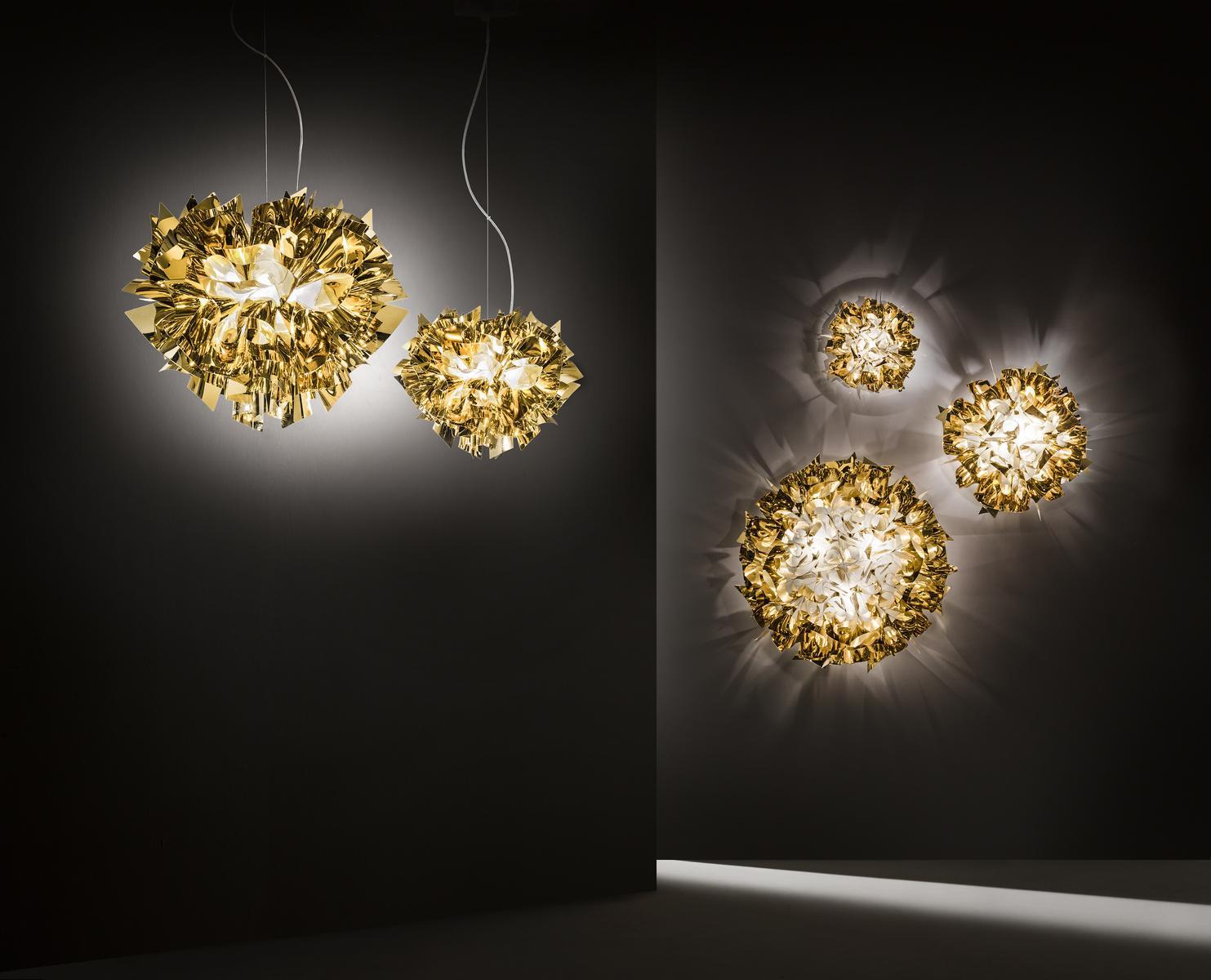 Goldflex® wall lamp / ceiling lamp | Veli Gold by Slamp