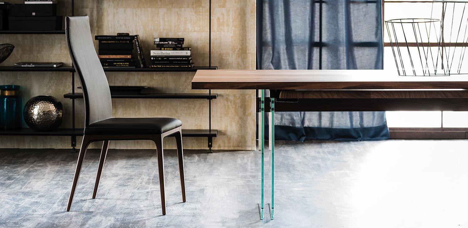 Rectangular veneer table | Ikon Drive by Cattelan Italia