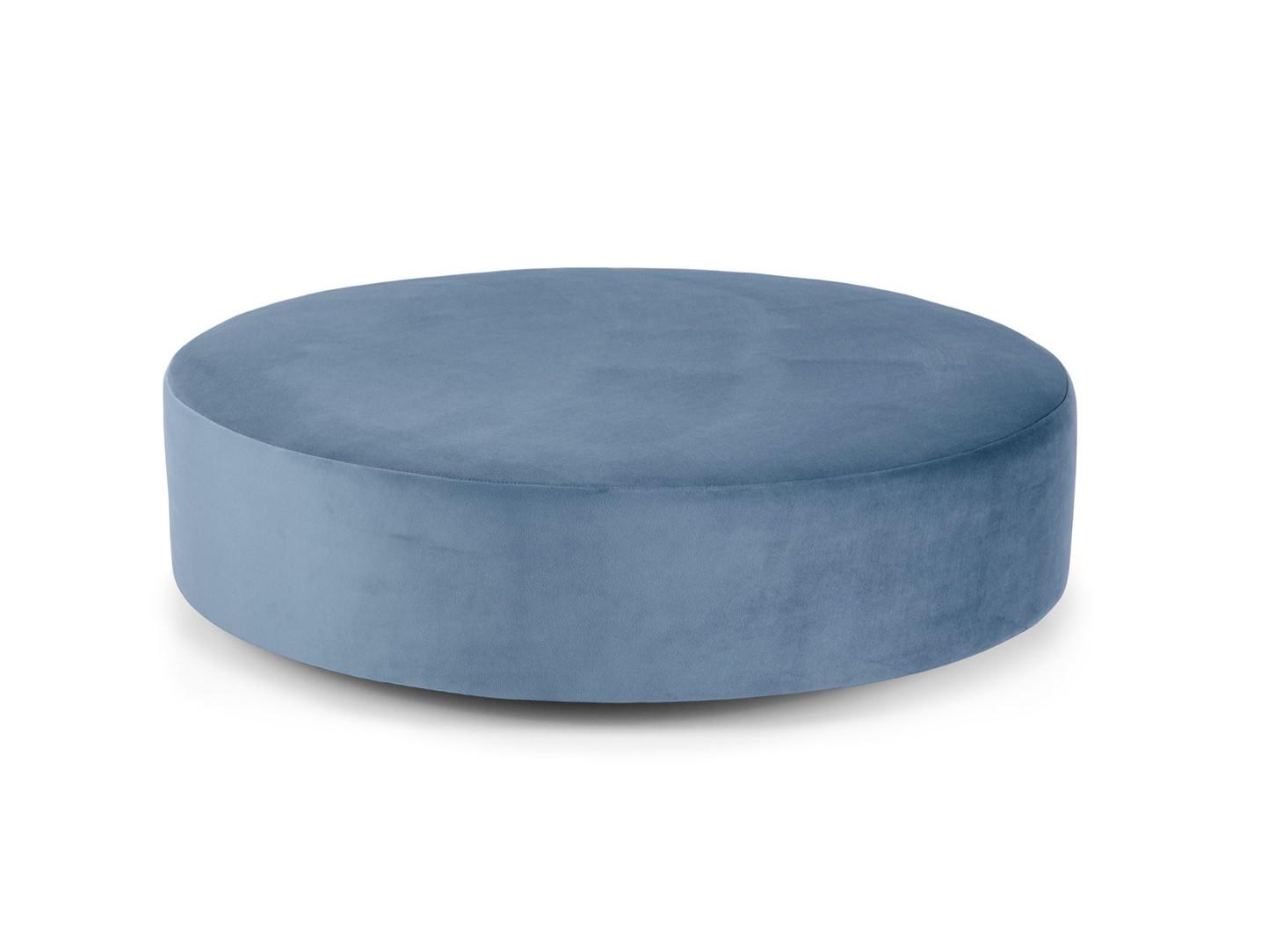 Upholstered round fabric pouf | Febe by Domingo salotti