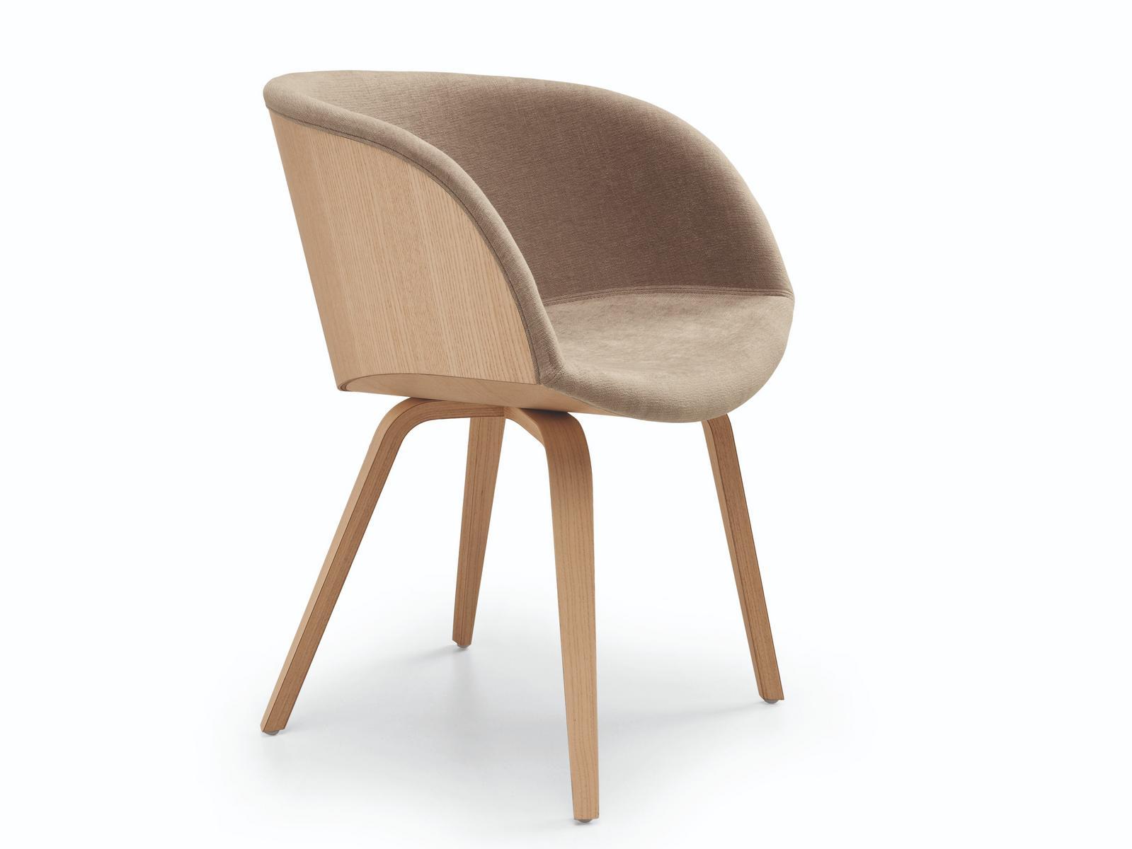 Fabric chair with armrests | Danny P by Midj