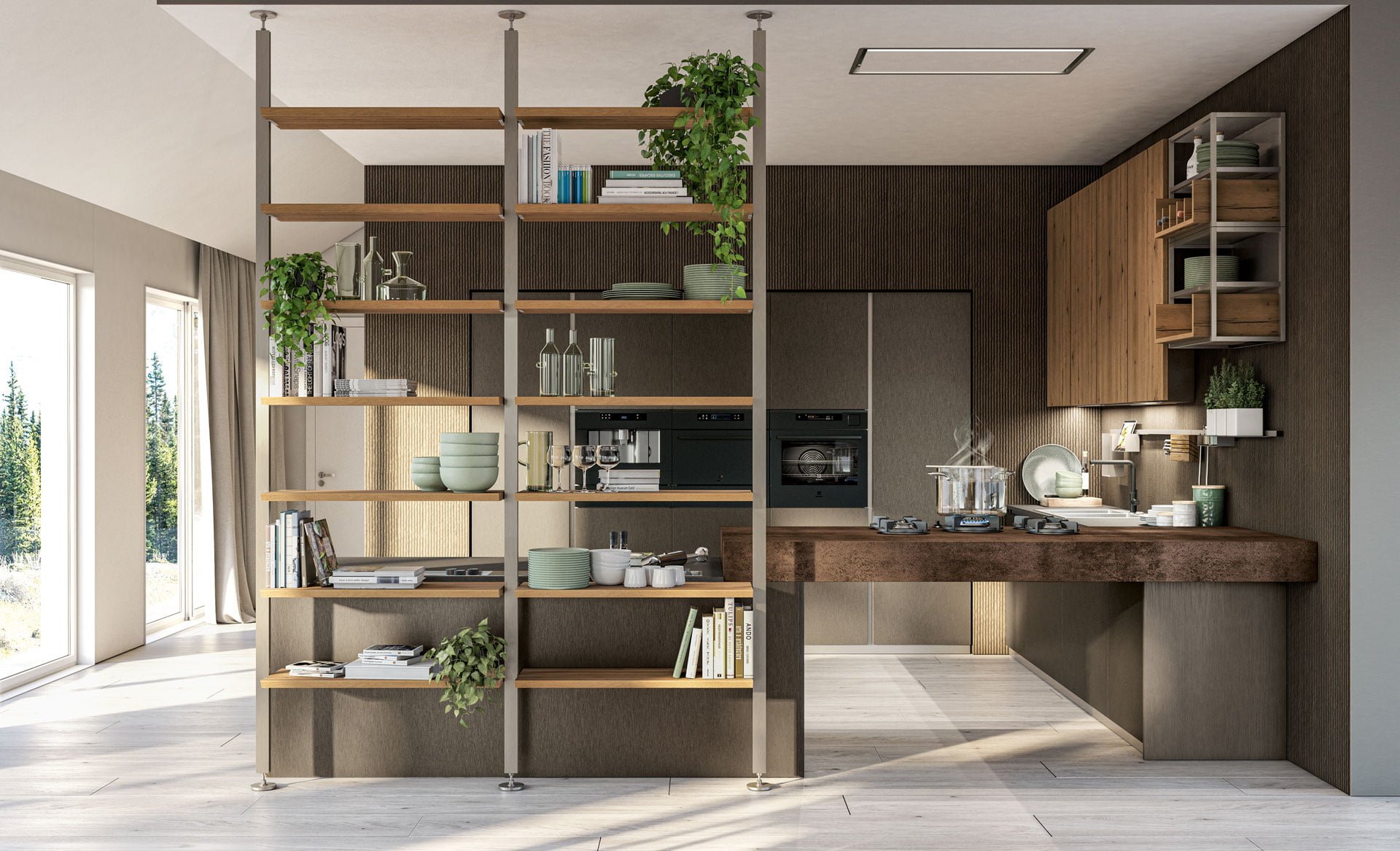 Kitchen without handles Lube Cucine Oltre