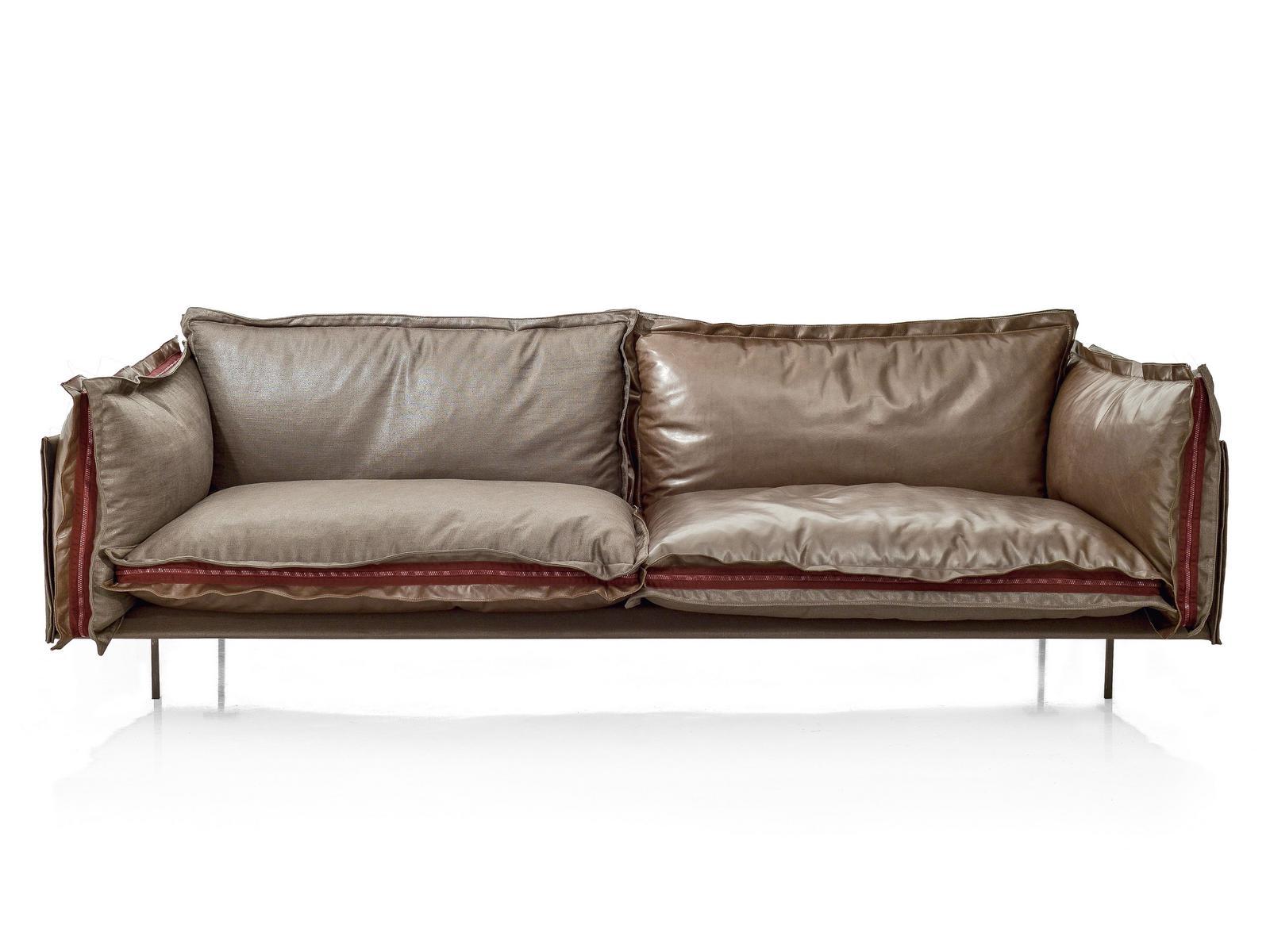 2 seater leather sofa | Auto-reverse by Arketipo