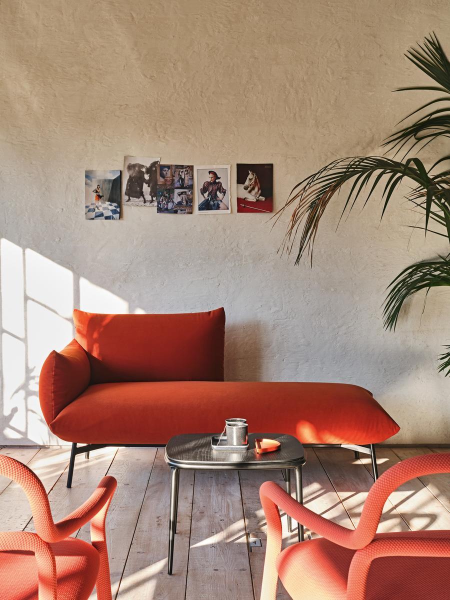 Upholstered fabric day bed | Area Dv2 Drm M Ts by Midj