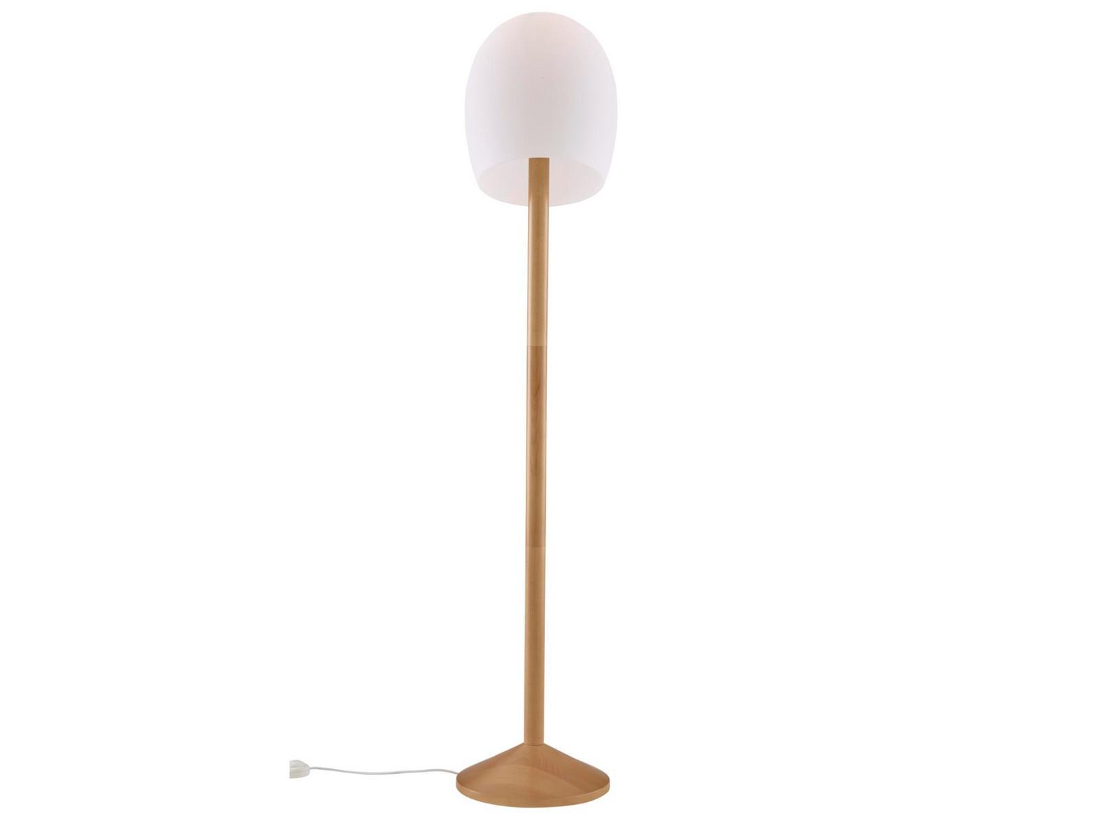 LED wood and glass floor lamp | Nani by Ligne Roset