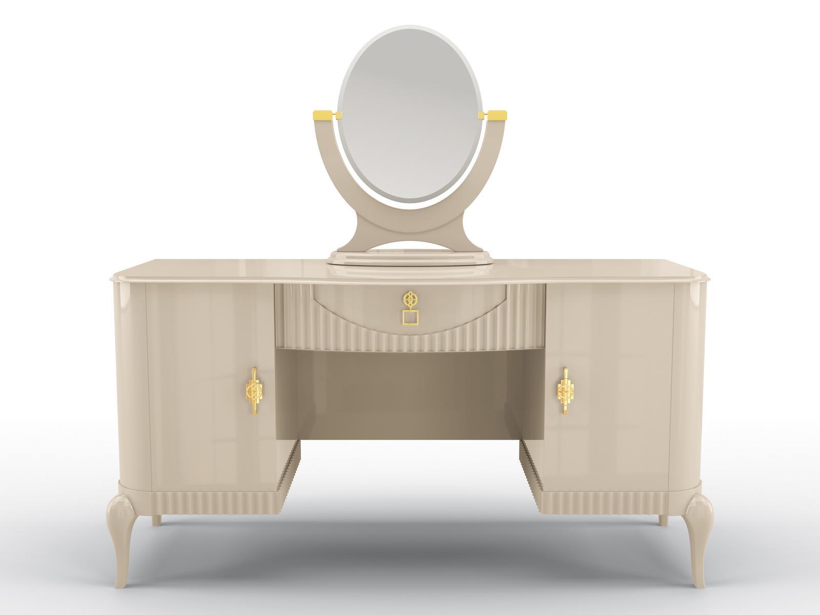 Solid wood dressing table | Vivien by Bruno Zampa
