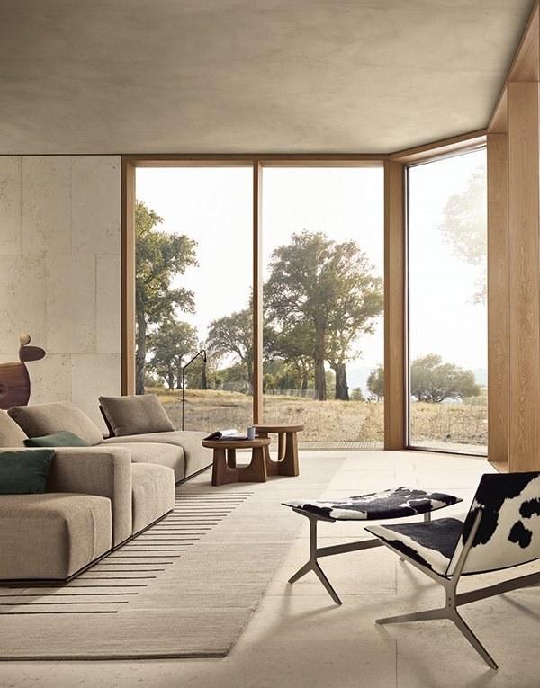 Sectional fabric sofa | Westside by Poliform