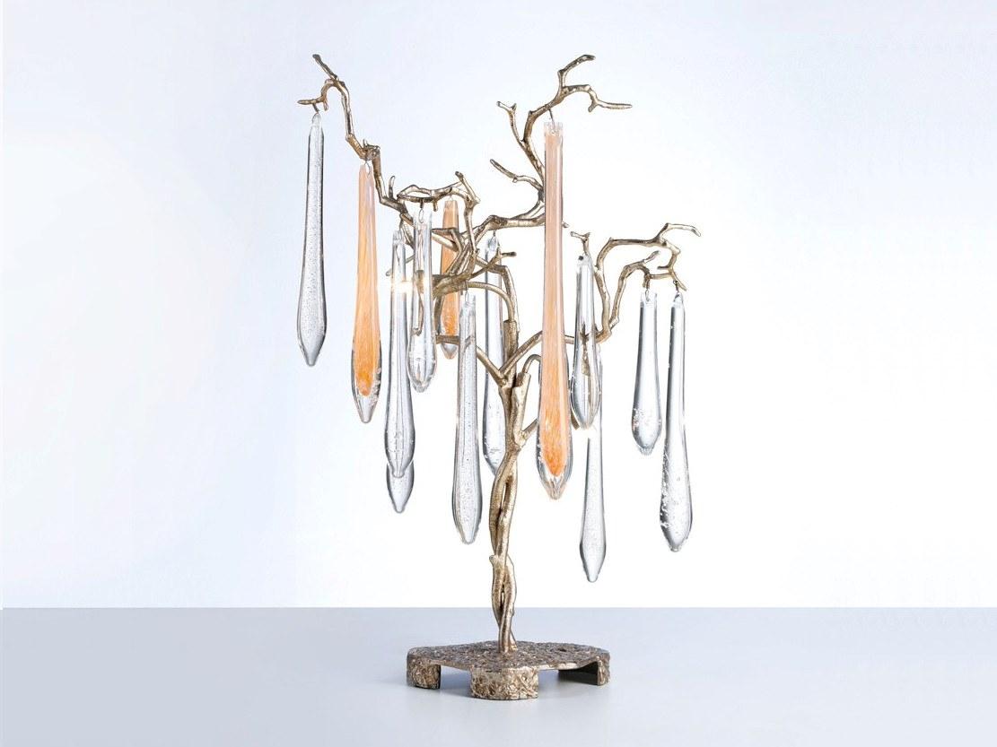 Halogen handmade bronze table lamp | Aqua 6026 by Serip