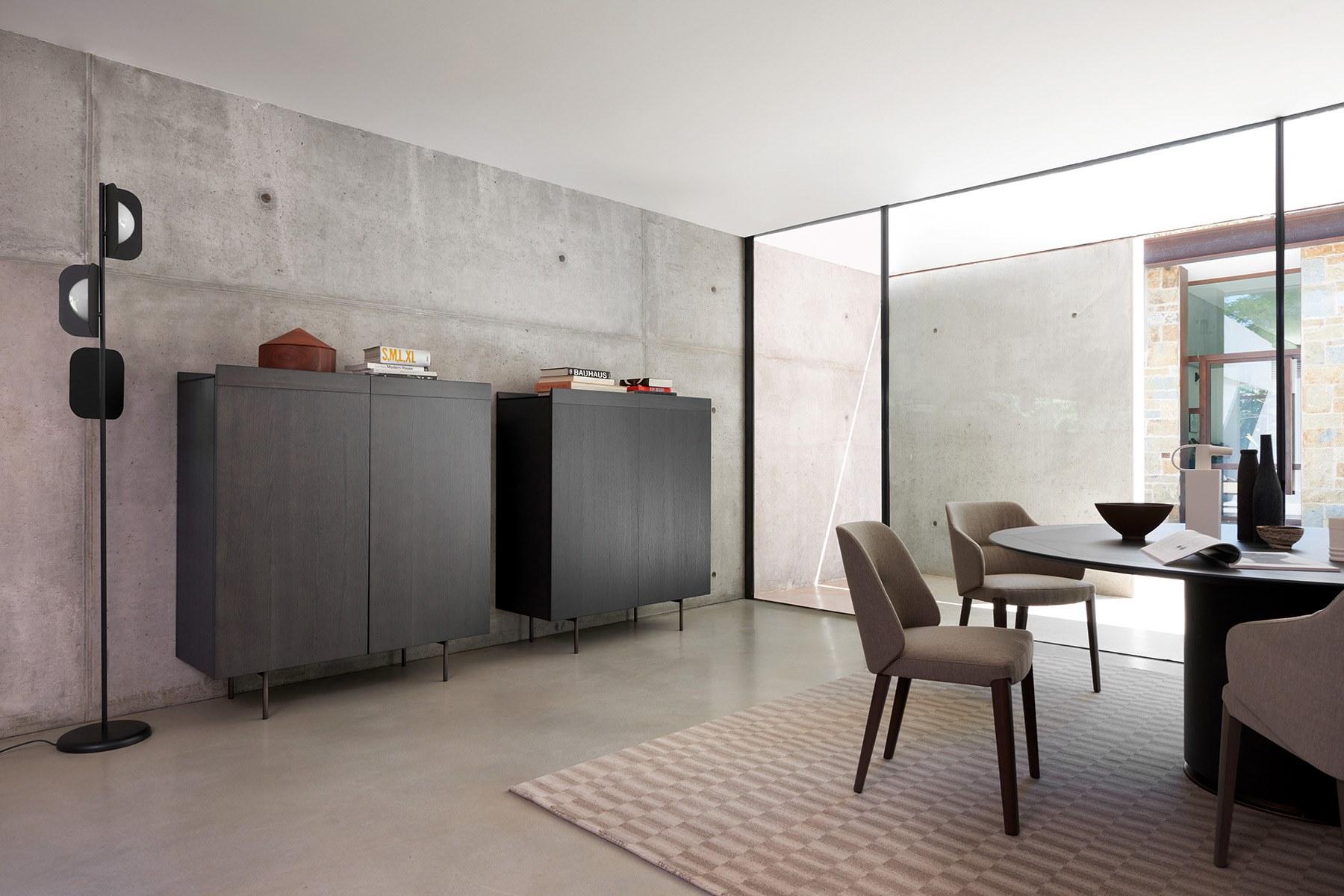 Ash highboard with doors | Avant by Potocco