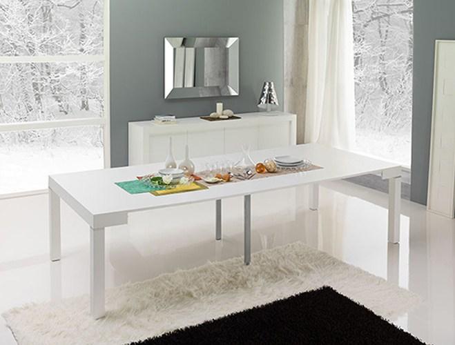 Extending rectangular wooden console table | Pqr 190/200/300 by Riflessi