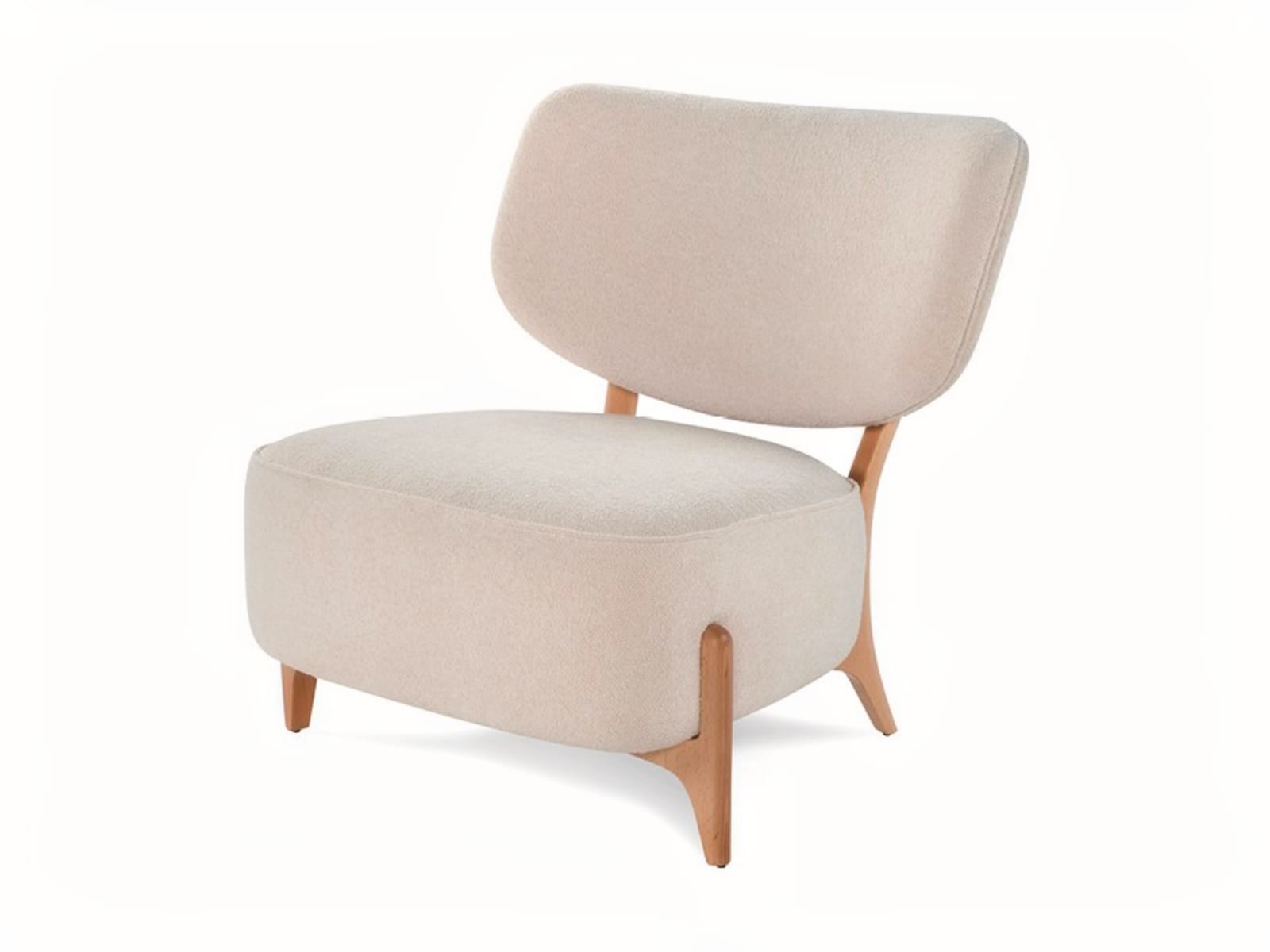 The 'Silla' armchair features a distinctive embracing backrest and sturdy external legs, offering both comfort and a stylized, Scandinavian-inspired design. | Silla by Calia Italia