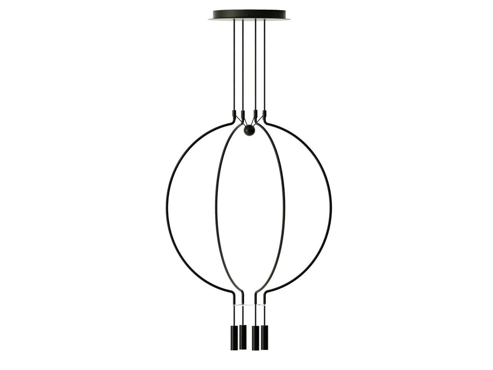 LED metal pendant lamp | Liaison Spliaix4 by Axolight