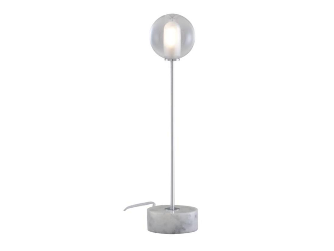 Table lamp with marble base and glass shade | Calot by Ligne Roset