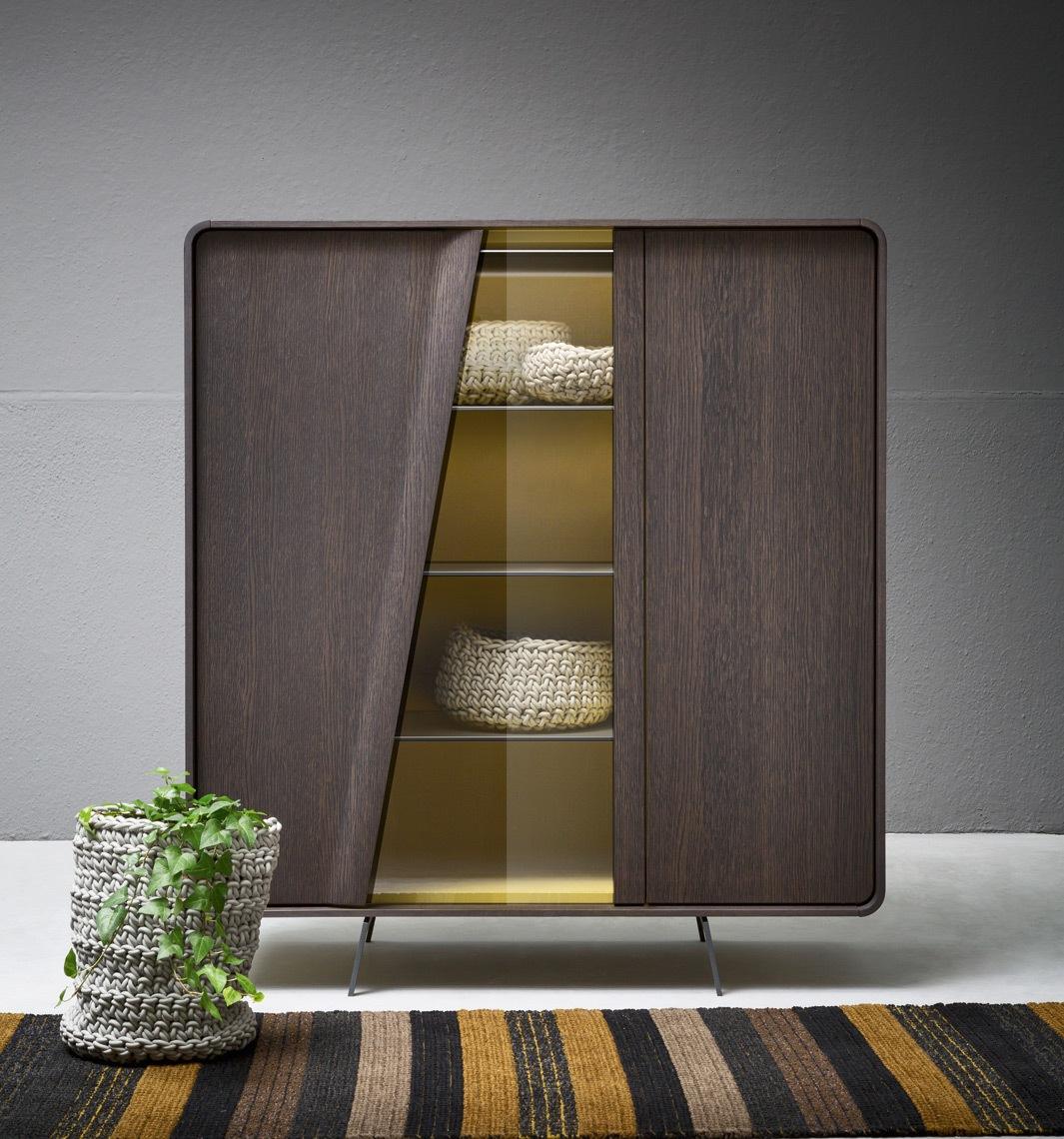 Modular veneer sideboard with doors | Musa by ALF Dafre