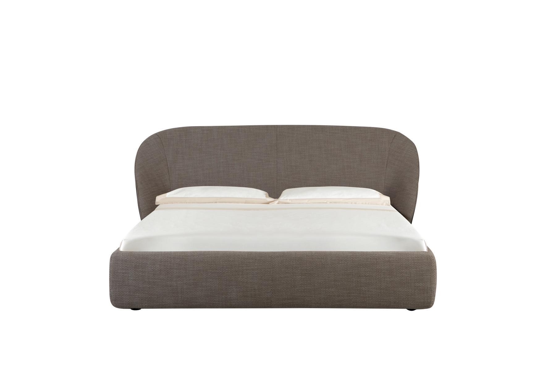 Double bed with upholstered headboard | Mama by Tonin Casa