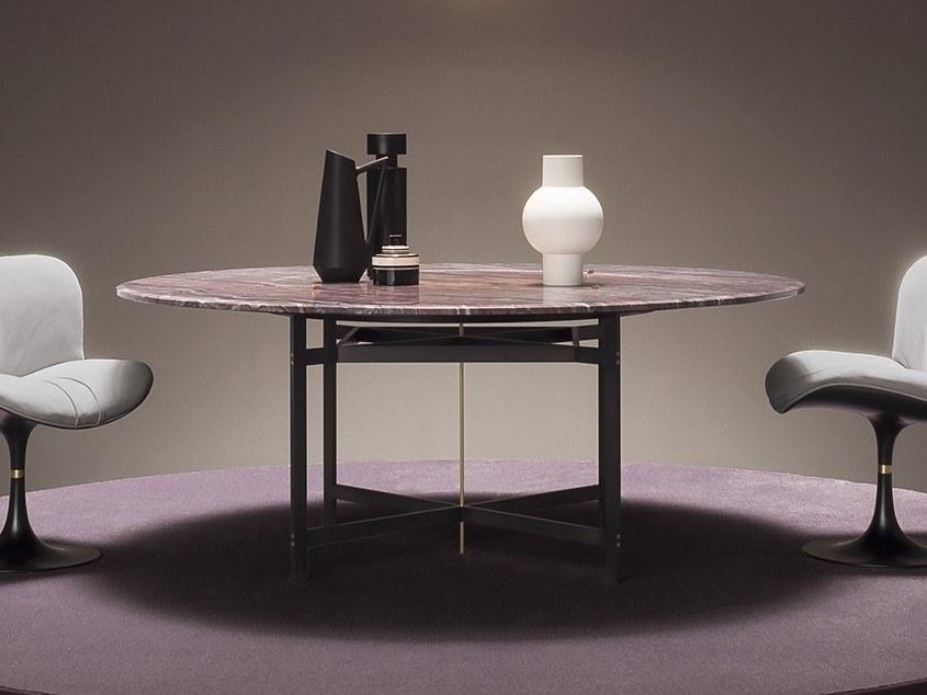 Round marble table | Placè by Baxter