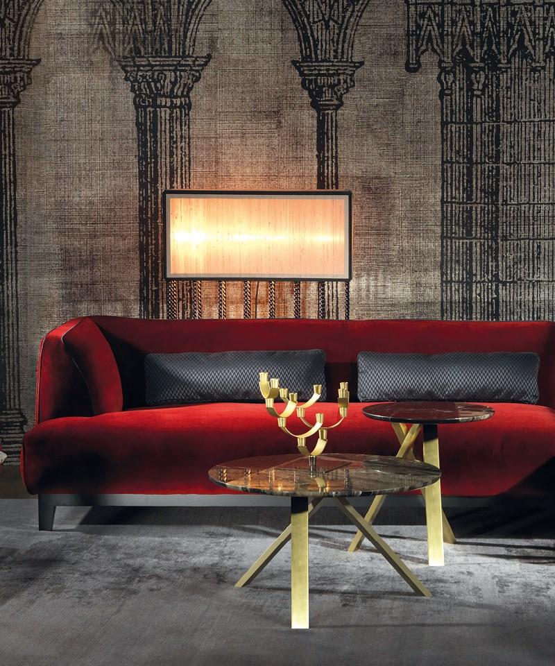 Round marble coffee table | Meridian by Borzalino