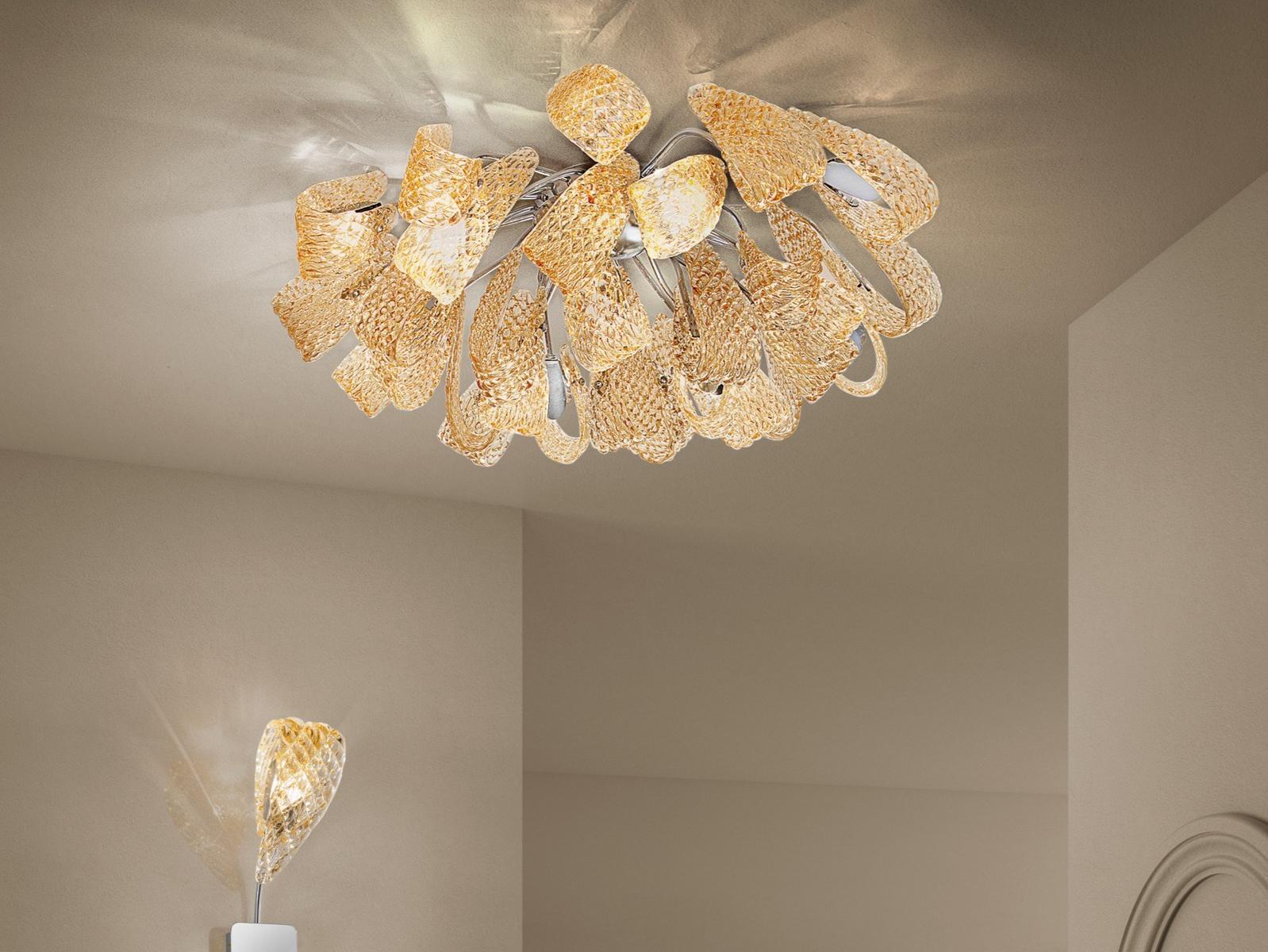 Glass ceiling light | Mocenigo by Sylcom