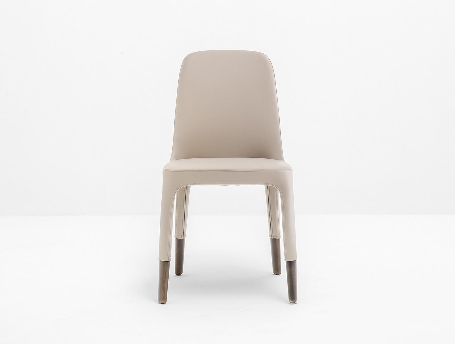 Upholstered leather restaurant chair | Ester 691 by Pedrali