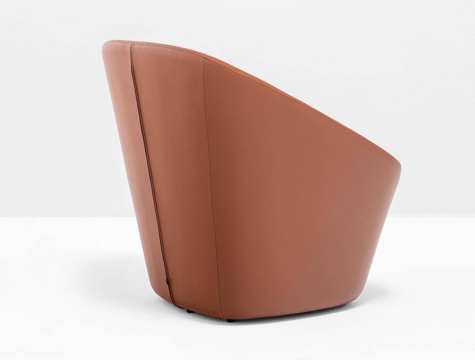 Upholstered fabric armchair with armrests | Log 366 by Pedrali