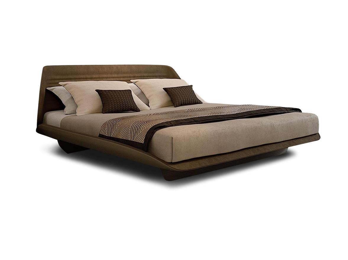 Leather double bed | Segno by Reflex