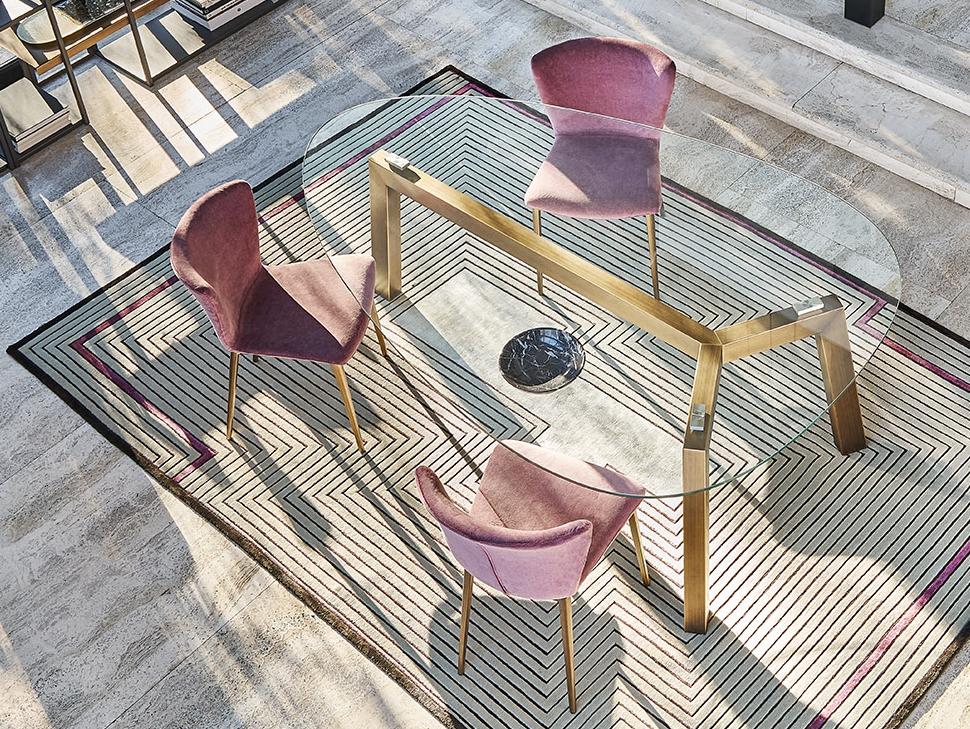 Upholstered fabric chair | Gio' by Riflessi