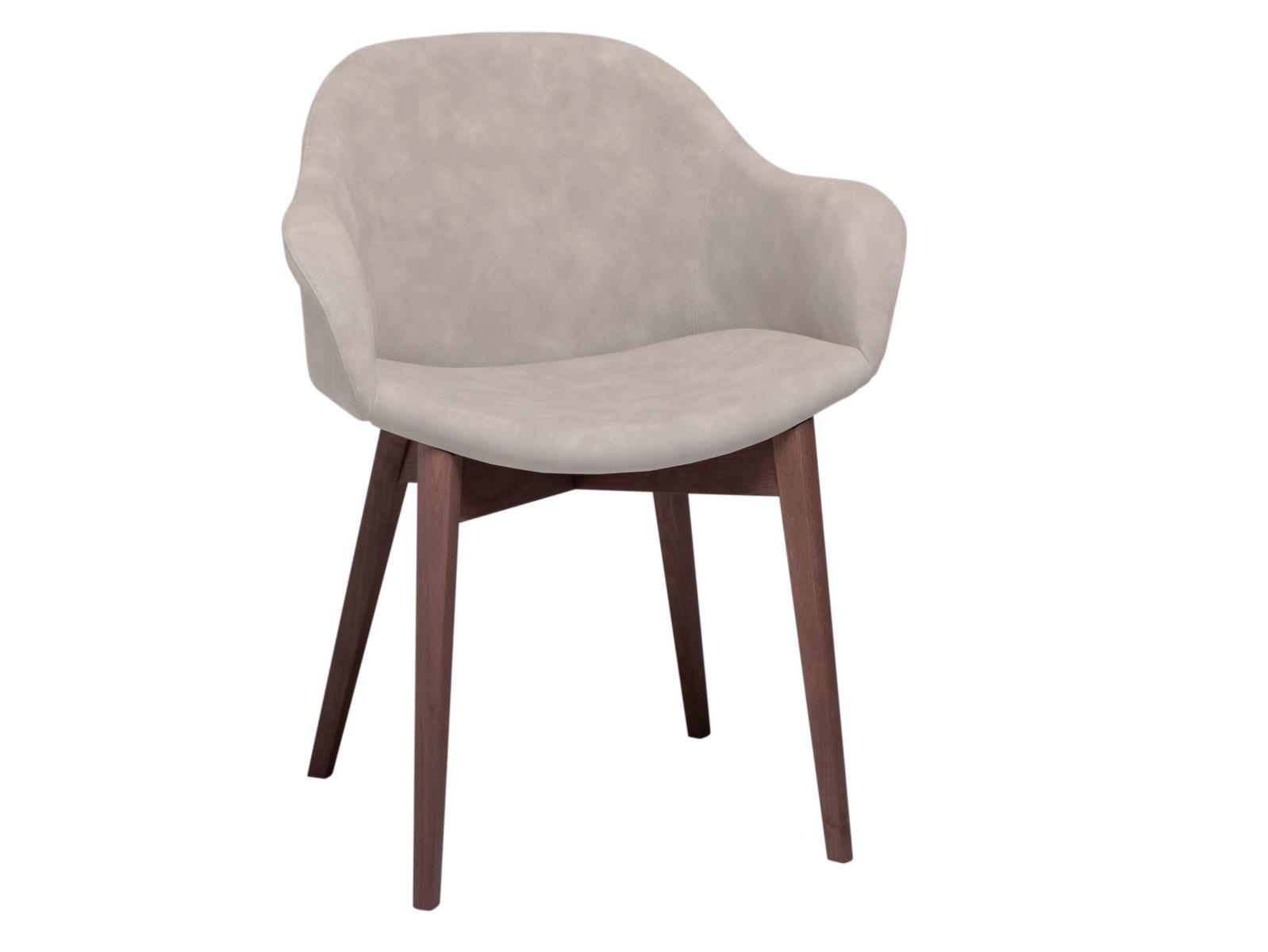 Upholstered chair with wooden base | Hug by Tonin Casa