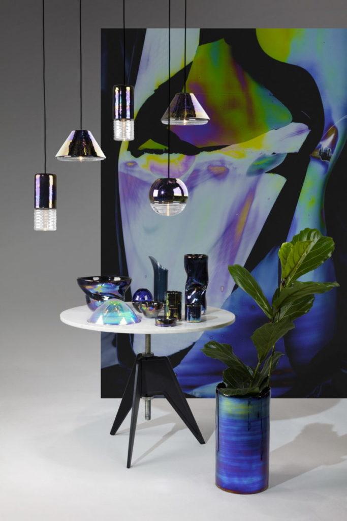 Glass pendant lamp in a contemporary style | Flask by Tom Dixon