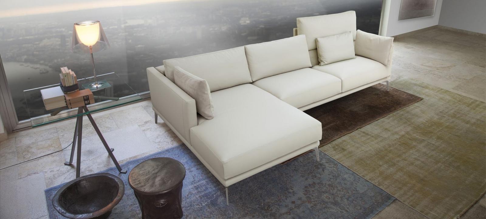 Sectional fabric sofa | Genius Loci by Calia Italia
