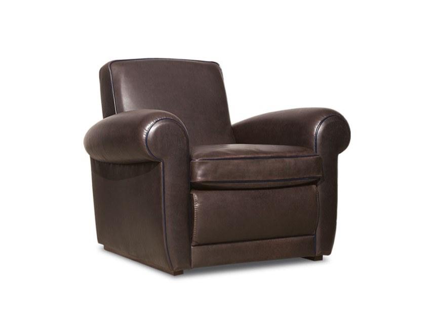 Leather armchair with armrests | Mickey by Baxter