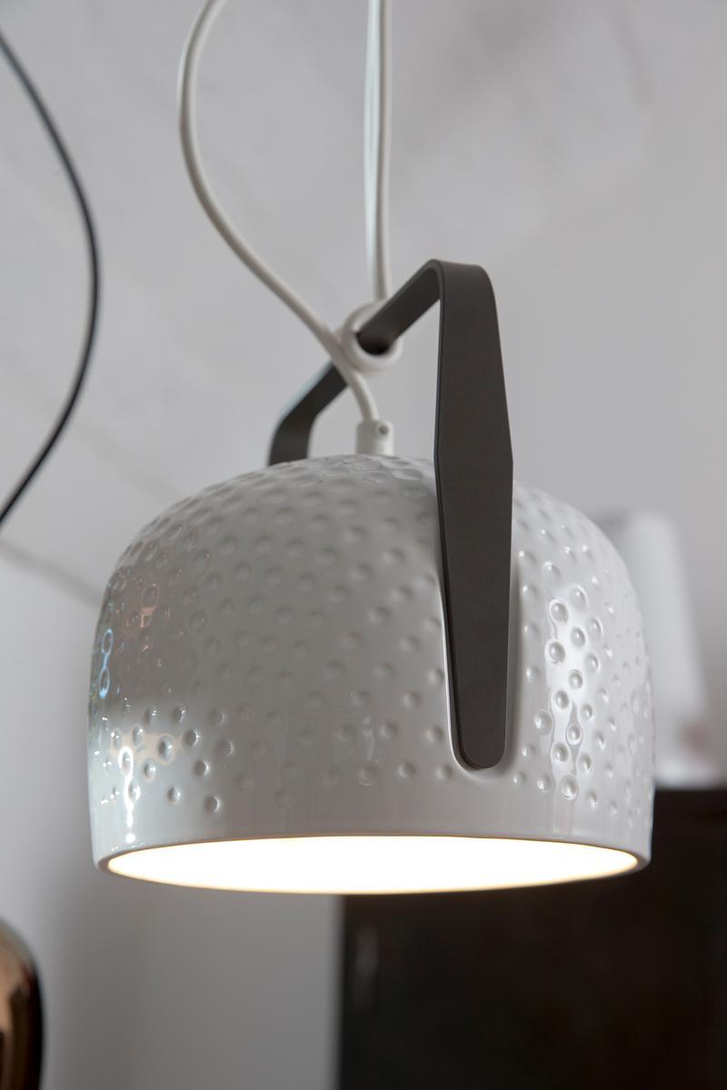 Direct light ceramic pendant lamp | Bag by Karman