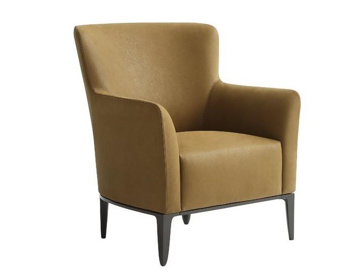 Fabric armchair with armrests | Gentleman by Poliform