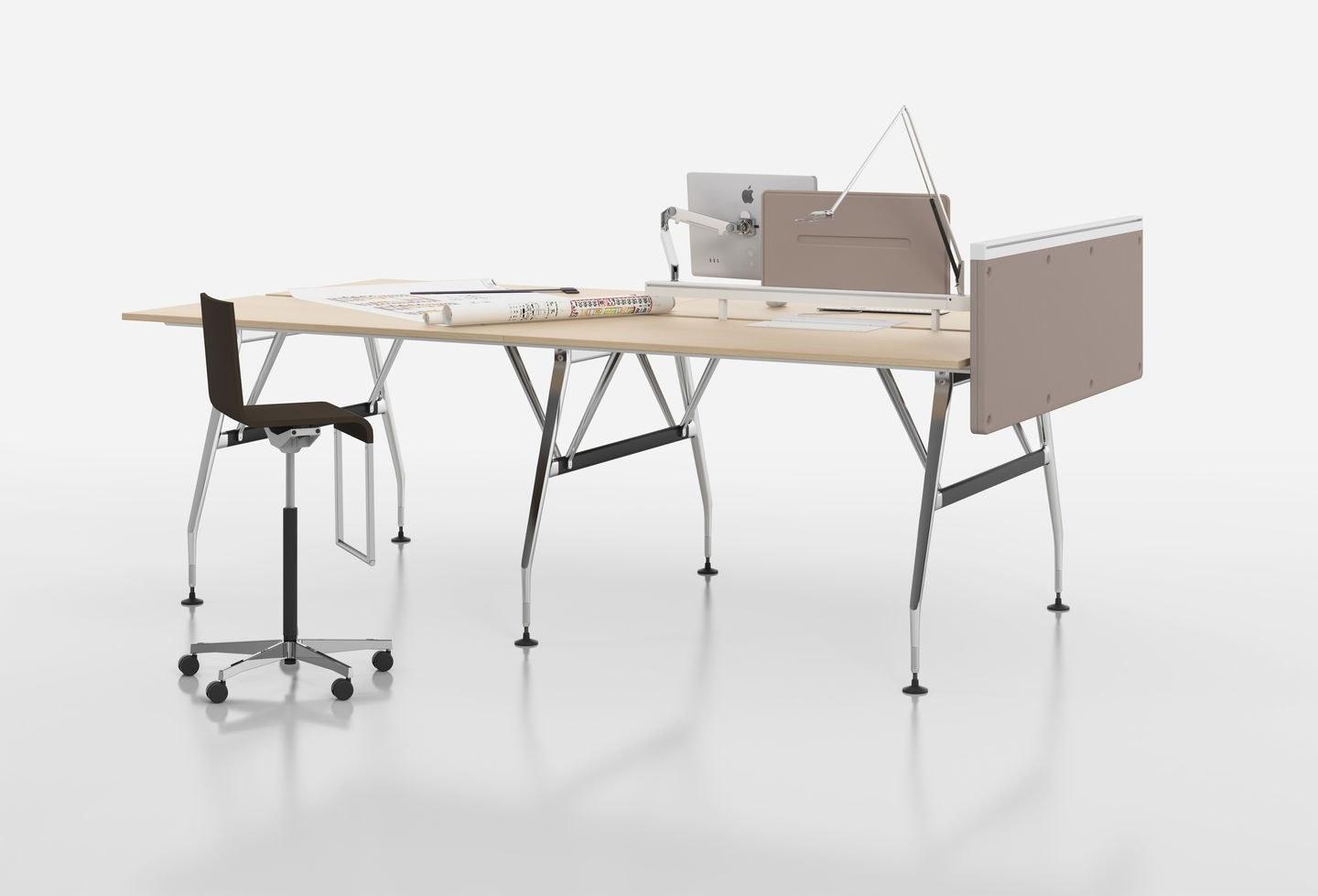 Sectional melamine workstation desk | Ad Hoc by Vitra