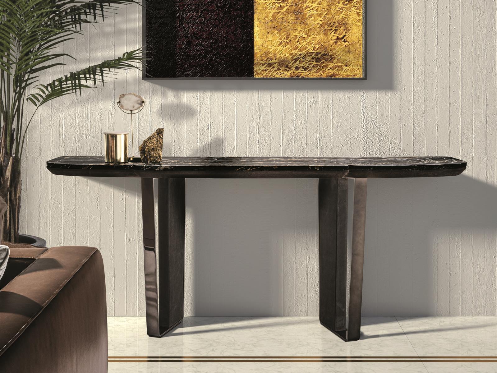 Rectangular stone console | Keope by Longhi