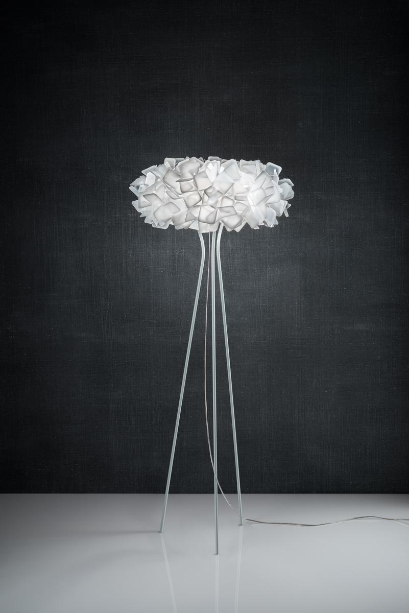 Lentiflex® and Cristalflex Fumé® LED floor lamp | Clizia Fumé by Slamp
