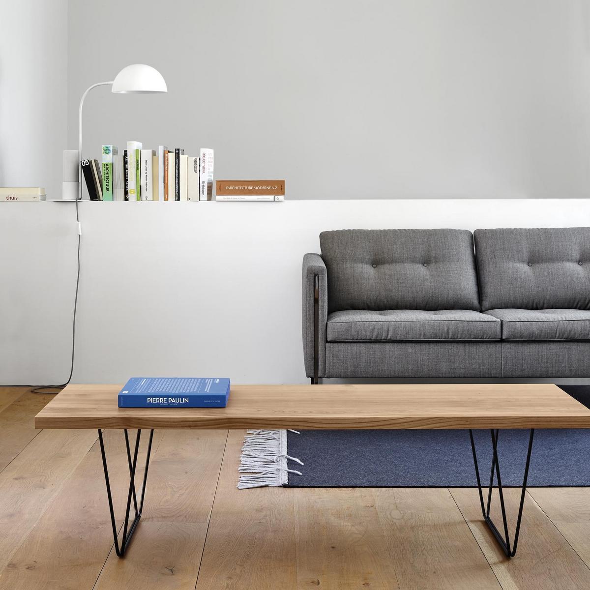 Rectangular solid wood coffee table | Cm 191 by Ligne Roset