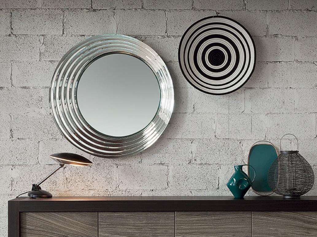 Round framed wall-mounted mirror | Queen by Riflessi