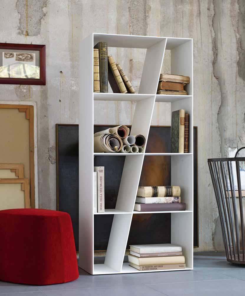 Open double-sided Corian® bookcase | Shelf by B&B Italia