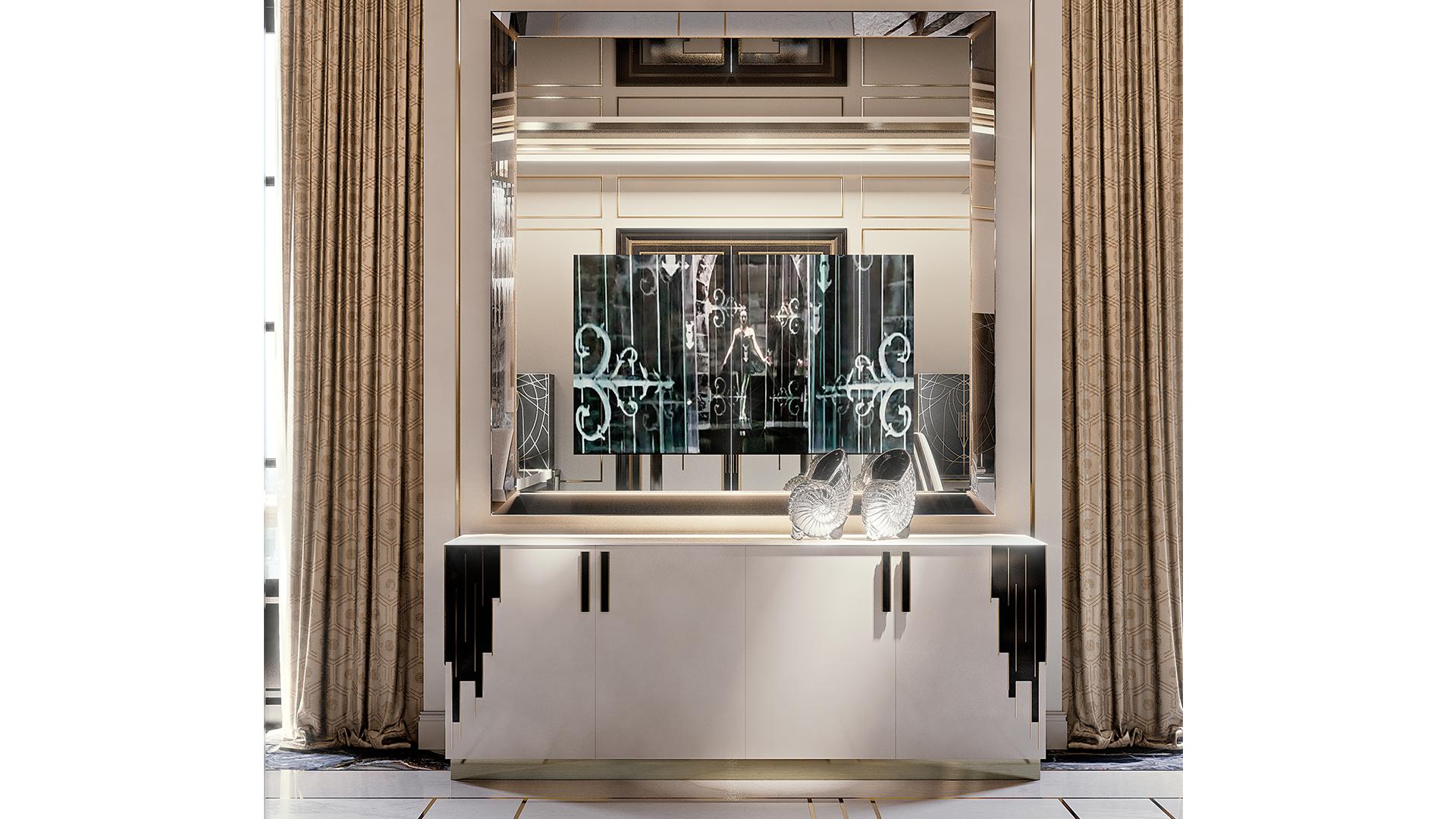 Wooden sideboard with doors | Belle Epoque by Reflex